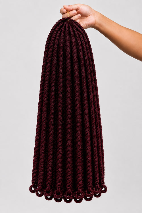 3X Soft Bread crochet hair bundle in color 99J