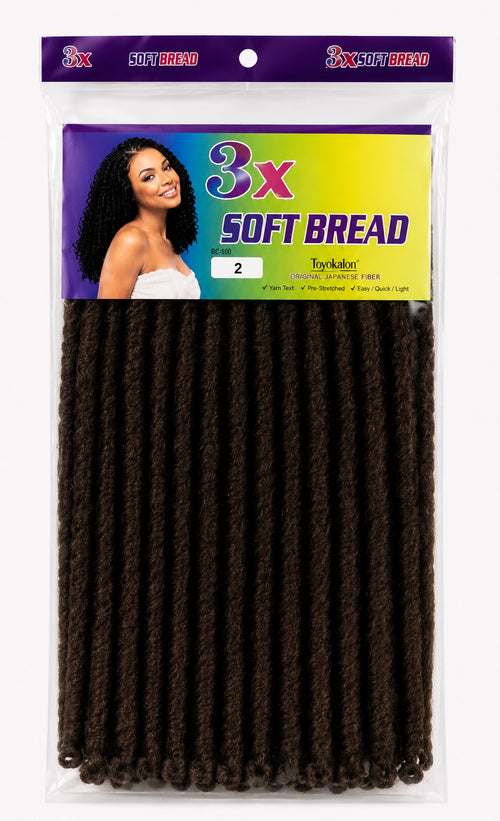 3X Soft Bread crochet hair color 2 front package