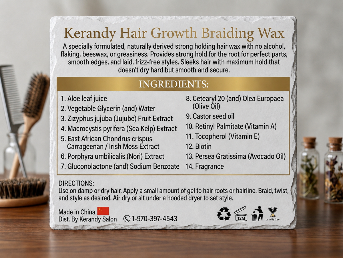 Kerandy Hair Growth Braiding Wax
