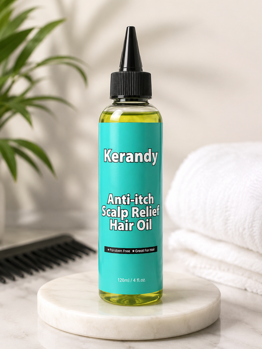Kerandy Anti-Itch Scalp Relief Hair Oil – 120 ml (4 fl oz)