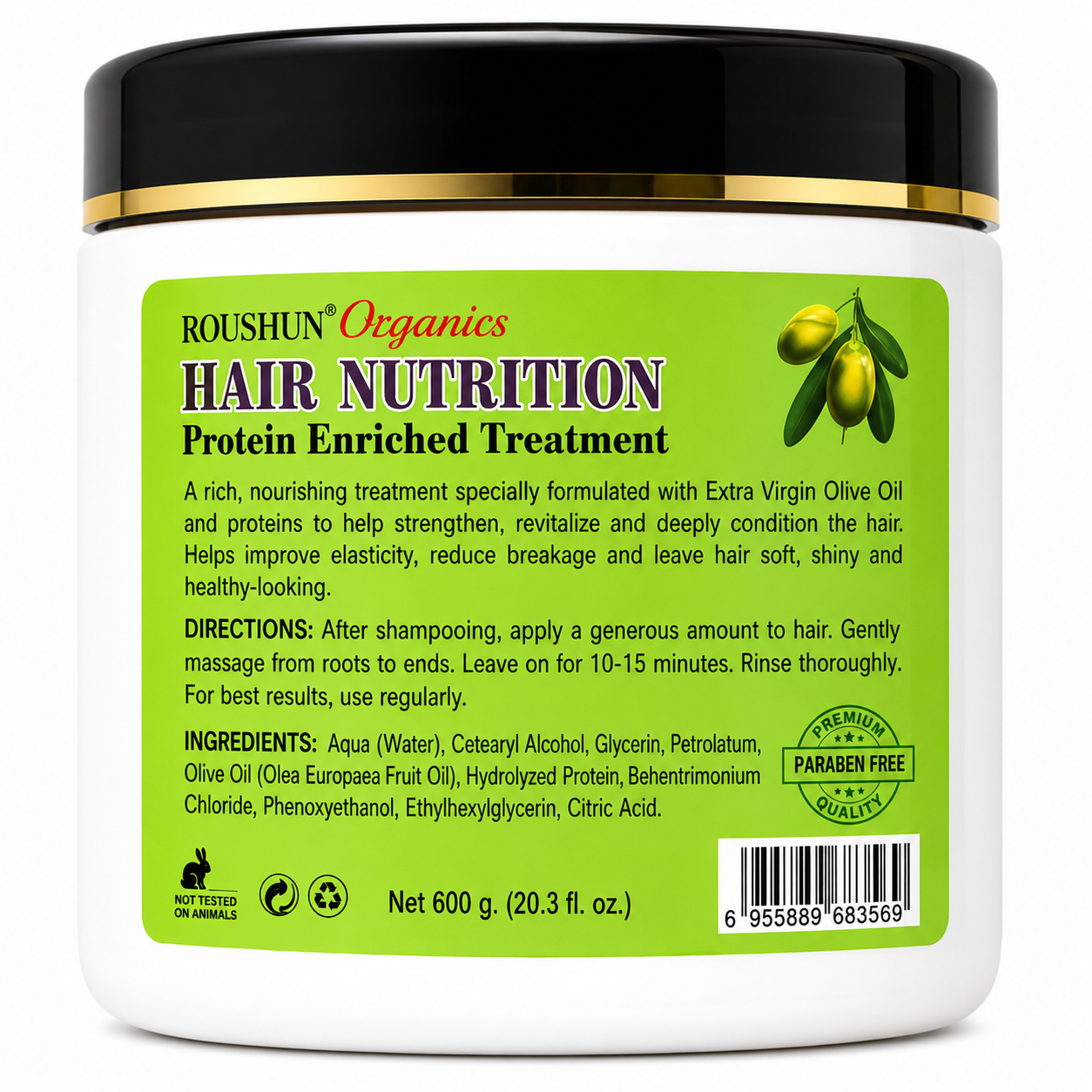 Roushun Organics Hair Nutrition Protein Enriched Treatment