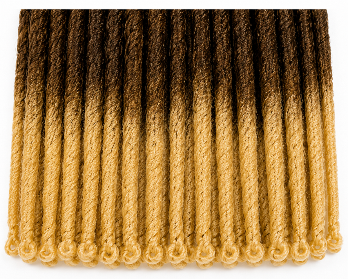 3X Soft Bread Crochet Faux Locs – 27/613 Honey Blonde to Blonde