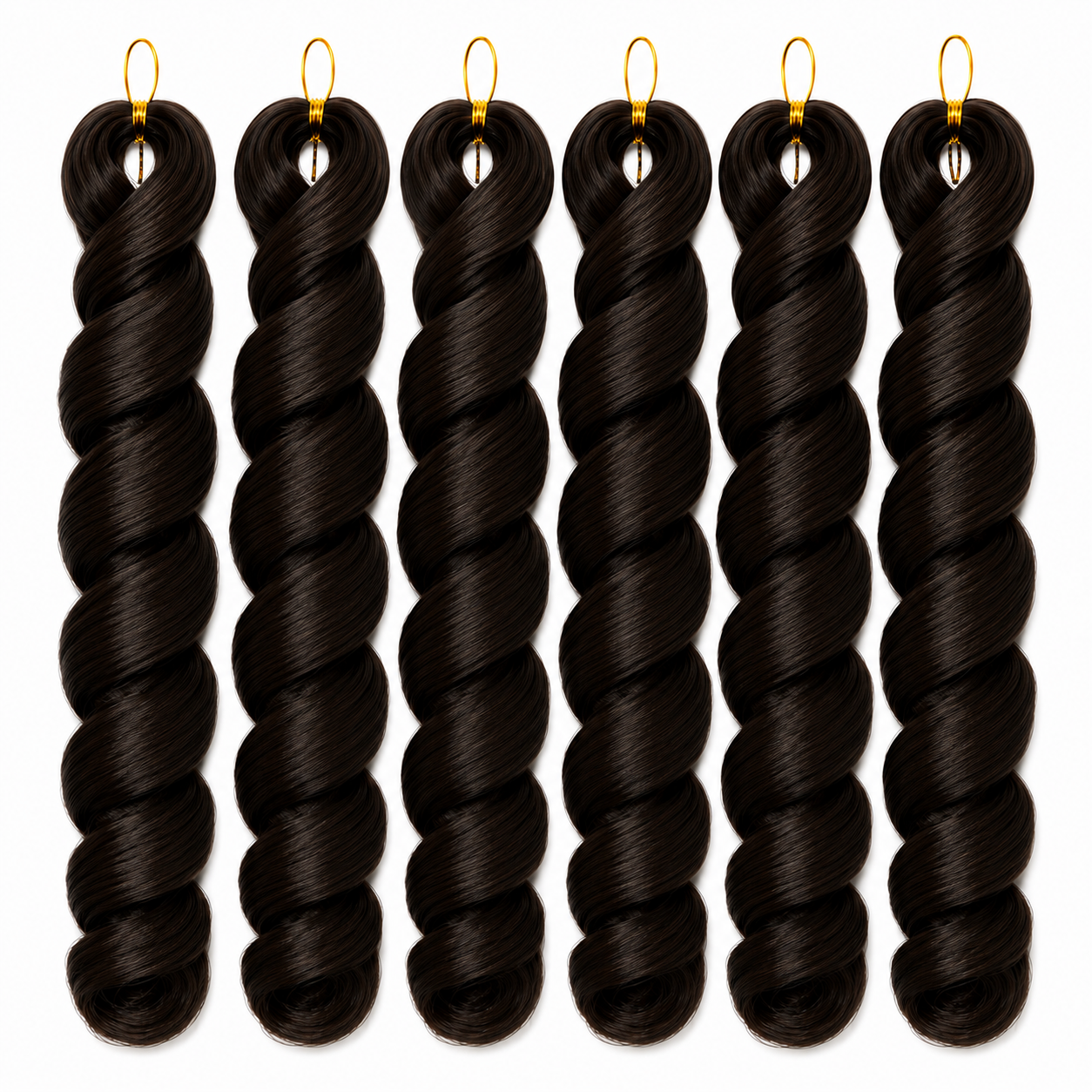 Source Italy Curly 6X Crochet Braid 12" – #2