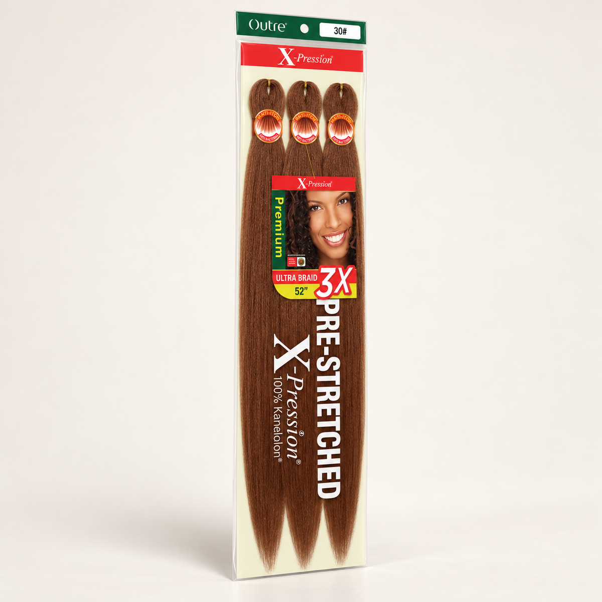 Outre X-Pression 3X Ultra Braid 57" – Color 30 Auburn