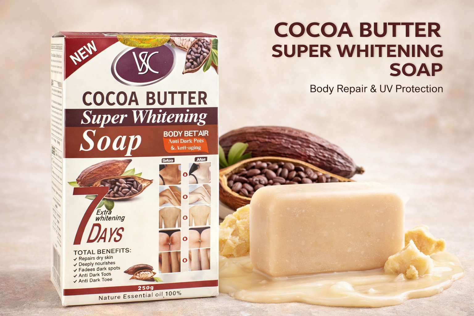 Cocoa Butter Super Whitening Soap