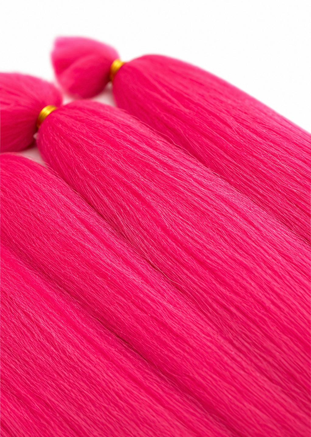 Close-up texture of Outre X-Pression 3X Ultra Braid in Pink