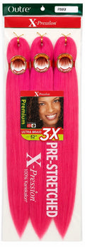 Outre X-Pression 3X Ultra Braid 52 inch in Pink packaging