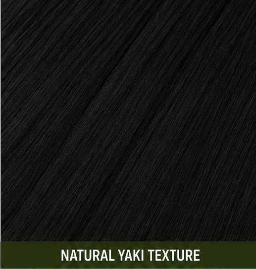 Outre X-Pression color 1 natural yaki texture close-up