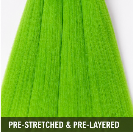 Outre X-Pression Green pre-stretched and pre-layered braiding hair