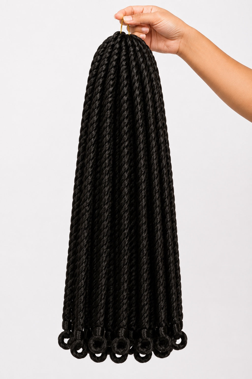 Source Vivitress 4X French Curl Braid 22 inch color #2 bundle