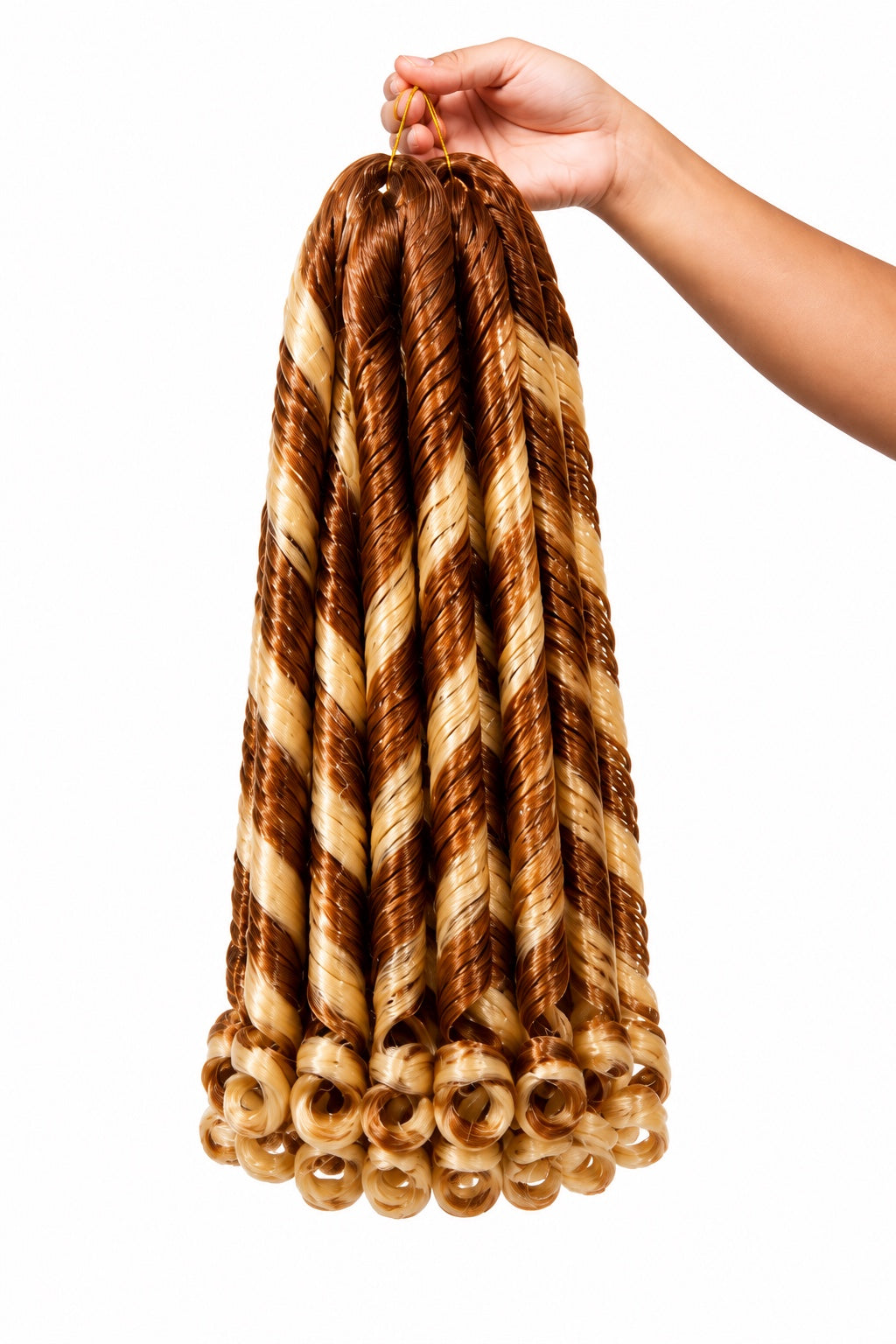 Source Vivitress French Curl Braid 22 inch P30/613 bundle in hand