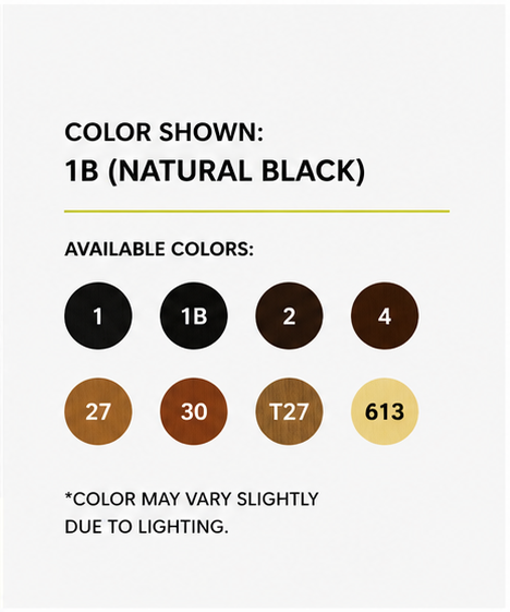 X-Pression Ultra Braid color chart showing natural black and other available shades